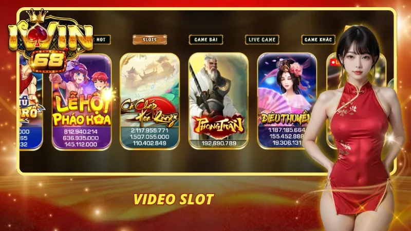 Slotgame ở iWin68 cực kỳ đa dạng và phong phú