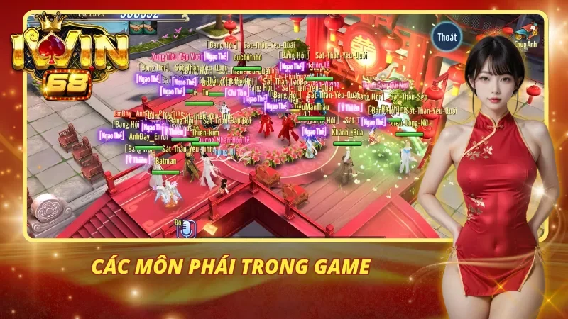 Các môn phái trong game võ lâm truyền kỳ Iwin68